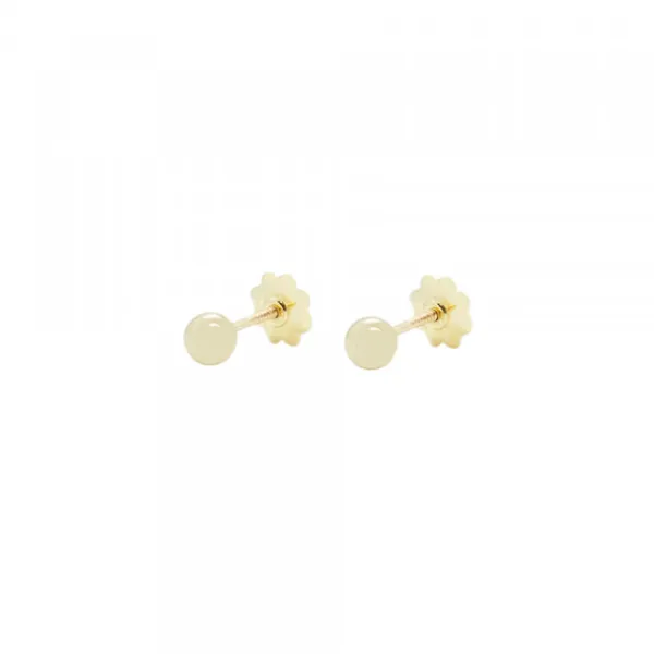 Pendientes Bebé Bola Oro Amarillo 3mm*Eguzkilore Outlet