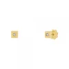 Pendientes Bebé Cuadrados Oro y Circonita 3mm*Eguzkilore Best