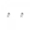 Pendientes Bebé Oro Blanco y Circonita Engarzada 3mm*Eguzkilore Best