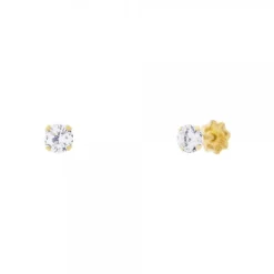 Pendientes Bebé Oro y Circonita 3,5mm*Eguzkilore Sale
