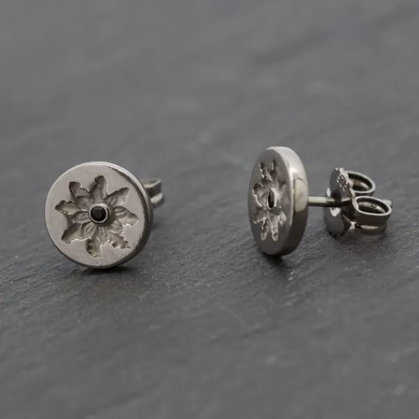 Pendientes Black Rutenio y Circonita Negra*Eguzkilore Sale