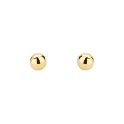 Pendientes Bola Oro 5mm*Eguzkilore Clearance