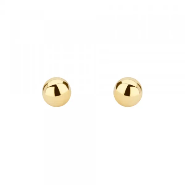Pendientes Bola Oro 6mm*Eguzkilore Online