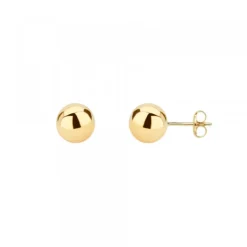 Pendientes Bola Oro 6mm*Eguzkilore Online