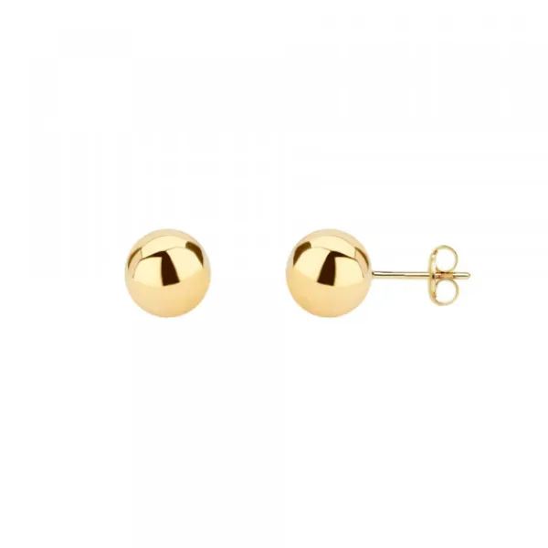 Pendientes Bola Oro 6mm*Eguzkilore Online