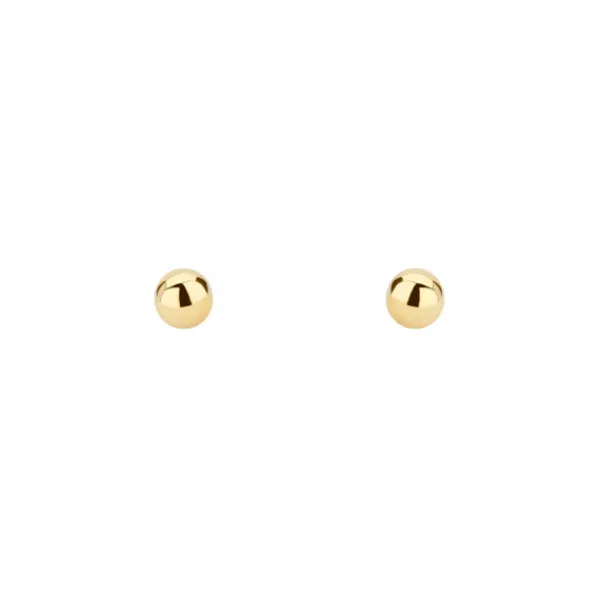 Pendientes Bola Oro 3mm*Eguzkilore Discount