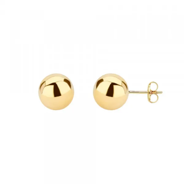 Pendientes Bola Oro 8mm*Eguzkilore Hot