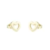 Pendientes Corazón Plata Dorada 9mm*Eguzkilore Outlet