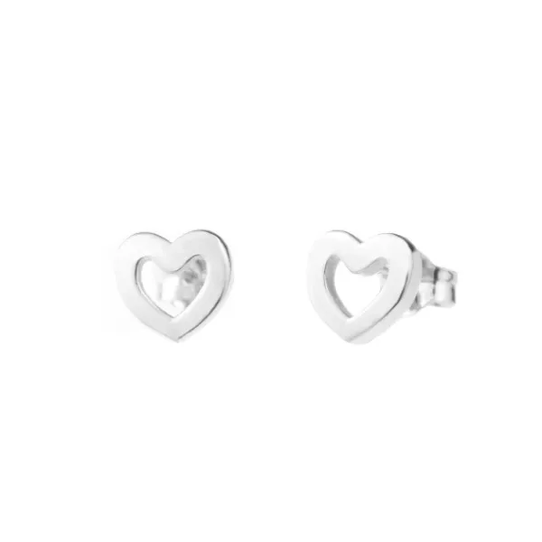 Pendientes Corazón Plata 9mm*Eguzkilore Best