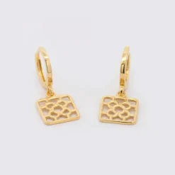 Pendientes Cripa Baldosa Bilbao Plata Dorada*Eguzkilore Discount