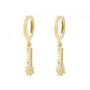 Pendientes Cripa Letras Ama de Plata Dorada 11mm*Eguzkilore