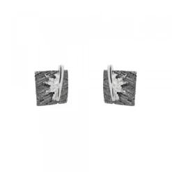 Pendientes Cuadrados Flysch Plata*Eguzkilore New