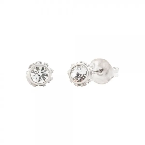 Pendientes Distira Plata y Cristal Blanco*Eguzkilore Hot