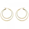 Pendientes Doble Aro Plata Dorada 40mm*Eguzkilore New