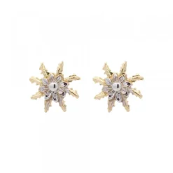 Pendientes Oro Bicolor 12mm*Eguzkilore