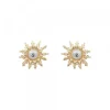 Pendientes Oro Bicolor 14mm*Eguzkilore Clearance