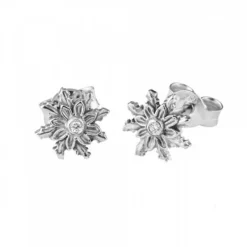 Pendientes Oro Blanco y Brillante 7,5mm*Eguzkilore Clearance