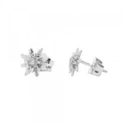 Pendientes Oro Blanco y Brillante 9mm*Eguzkilore Discount