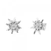 Pendientes Oro Blanco y Brillantes 12mm*Eguzkilore Hot