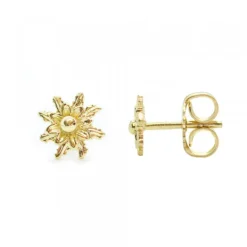 Pendientes Plata Dorada 8mm*Eguzkilore Discount