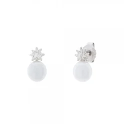 Pendientes Plata y Perla Cultivada 8,5mm*Eguzkilore Outlet