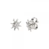 Pendientes Plata y Circonita Blanca 11mm*Eguzkilore Outlet