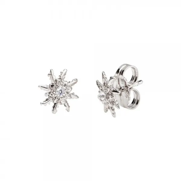 Pendientes Plata y Circonita Blanca 11mm*Eguzkilore Outlet
