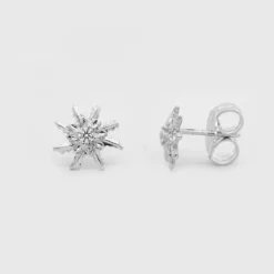 Pendientes Plata y Circonita Blanca 11mm*Eguzkilore Outlet