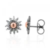 Pendientes Rutenio y Rosa 14mm*Eguzkilore Outlet