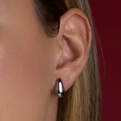Pendientes Gota Plata 15mm*Eguzkilore Online