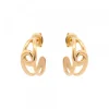 Pendientes Hariak Entrelazado Dorado 20mm*Eguzkilore Outlet