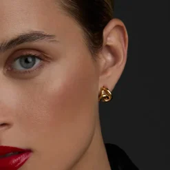 Pendientes Hariak Entrelazado Dorado 20mm*Eguzkilore Outlet