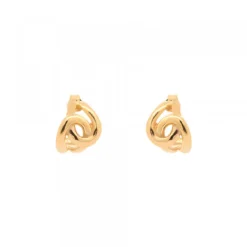 Pendientes Hariak Entrelazados Plata Dorada 12mm*Eguzkilore Best