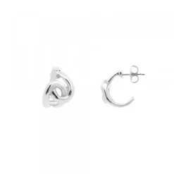 Pendientes Hariak Entrelazados Plata 12mm*Eguzkilore New