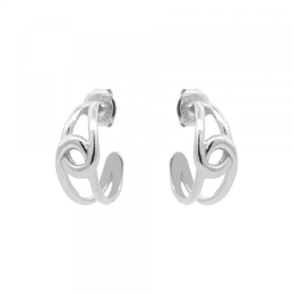 Pendientes Hariak Entrelazados Plata 20mm*Eguzkilore Clearance