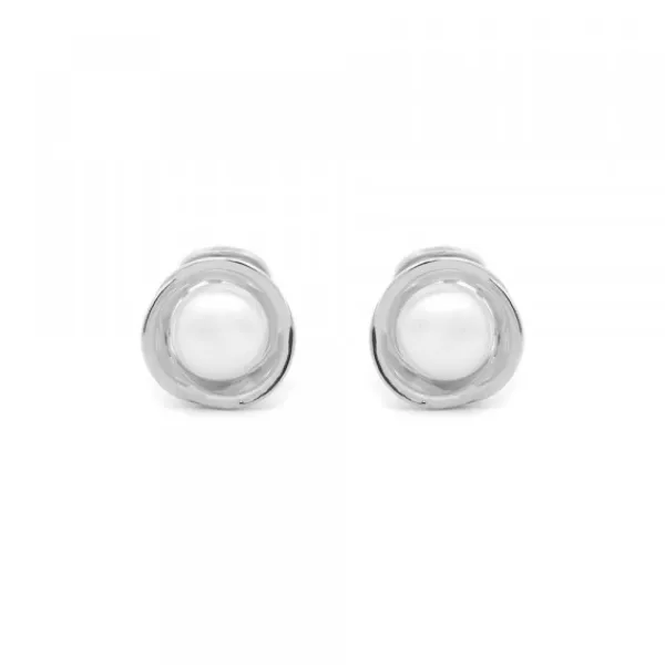 Pendientes Hariak Plata y Perla 13mm*Eguzkilore Discount