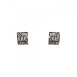 Pendientes Irulegi Plata y Lámina de Oro*Eguzkilore Outlet