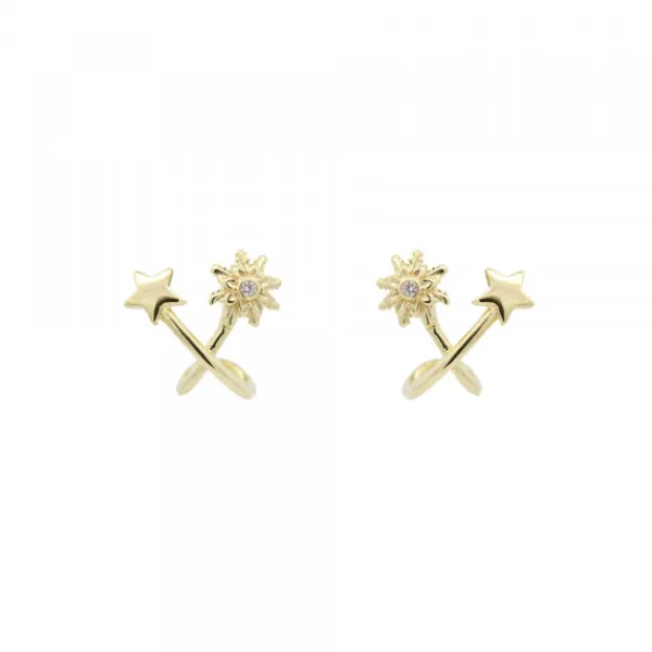 Pendientes Izarra Plata Dorada*Eguzkilore Best