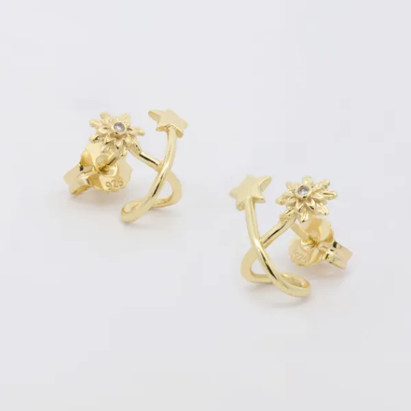Pendientes Izarra Plata Dorada*Eguzkilore Best