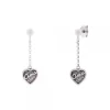 Pendientes Largos Ama Corazón Plata*Eguzkilore Hot