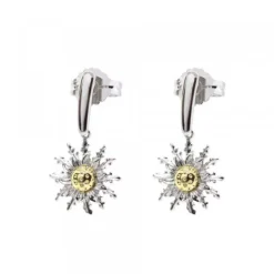 Pendientes Largos Bicolor 25mm*Eguzkilore Discount