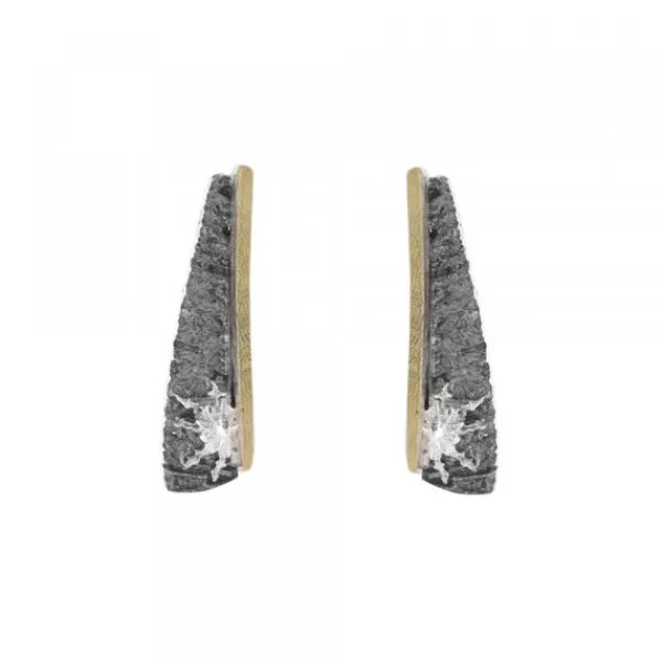 Pendientes Largos Flysch Plata y Lámina de Oro*Eguzkilore