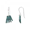 Pendientes Largos Mano de Irulegi Verde*Eguzkilore Discount