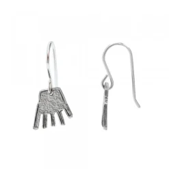 Pendientes Largos Mano Irulegi Plata*Eguzkilore