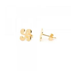 Pendientes Lauburu Oro 9mm*Eguzkilore Hot