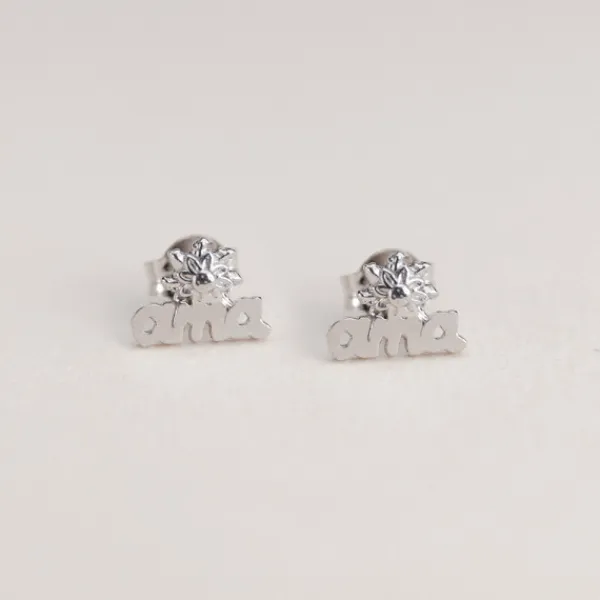 Pendientes Letras Ama Plata*Eguzkilore Outlet