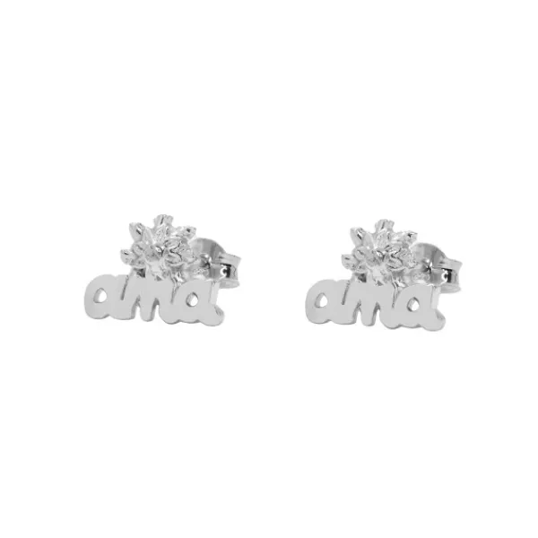 Pendientes Letras Ama Plata*Eguzkilore Outlet