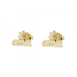 Pendientes Letras Ama Plata Dorada*Eguzkilore Best
