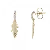 Pendientes Mari Plata Dorada y Circonitas Blancas*Eguzkilore Discount