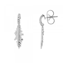 Pendientes Mari Plata y Circonitas Blancas*Eguzkilore Discount